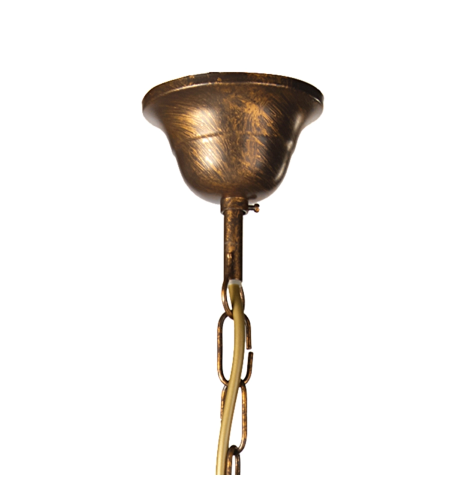 LAMPADARIO 5 LUCI ONLI "ALGA" BRONZO E14